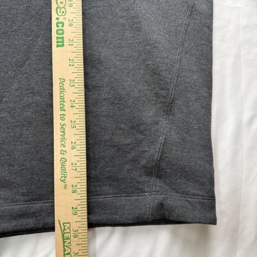 Athleta Clarity Luxe V-Neck Sweatshirt Charcoal Grey Oversized Pullover 1X Soft - Picture 4 of 7
